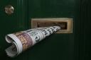 A copy of  The Herald newspaper pictured in a letterbox...   Photograph by Colin Mearns.18 March 2020..