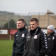 Chris Cameron (right) and co-boss Derek Carson (left) have guided Neilston to their first Junior Cup quarter-final since 2007