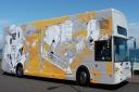 Last chance to visit travelling art gallery in a bus