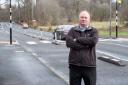 Councillor John Hood wants action to improve safety at this zebra crossing on Beith Road, Johnstone