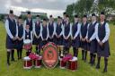 Members of Barrhead and District Pipe Band were delighted to taste victory for the first time