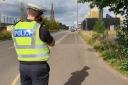 Officers carried out static speed checks on Glasgow Road on Thursday (September 29)