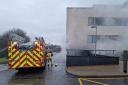 Firefighters at Barrhead Health and Care Centre