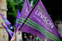 The turnout was 52% among Unison’s 288,000 members in England (Nick Ansell/PA)
