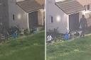 Shocking footage shows horror machete attack outside Glasgow homes