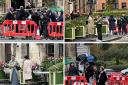 Camera crews crowd street to film for popular BBC drama