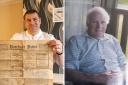 Douglas Craig discovered the old editions of the Barrhead News while going through the belongings of his late father-in-law Anthony Lindsay (right)