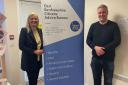 East Renfrewshire Citizen Advice Bureau manager Teresa O'Hara and Renfrewshire South MSP Tom Arthur