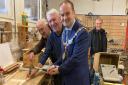 Provost McAllister and the Men's Shed team