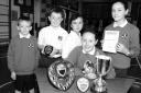 Uplawmoor kids with trophies