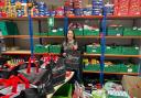 Sarah McElroy, of Slimming World, took the donated treats along to East Renfrewshire Foodbank