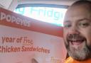 'Happy': Man who camped outside Barrhead's Popeyes wins chicken sandwiches for a year