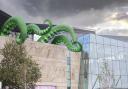Shoppers 'stunned' after 'gigantic tentacles' break out shopping centre's roof