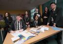 Pupils at St Luke's celebrate the inspection report