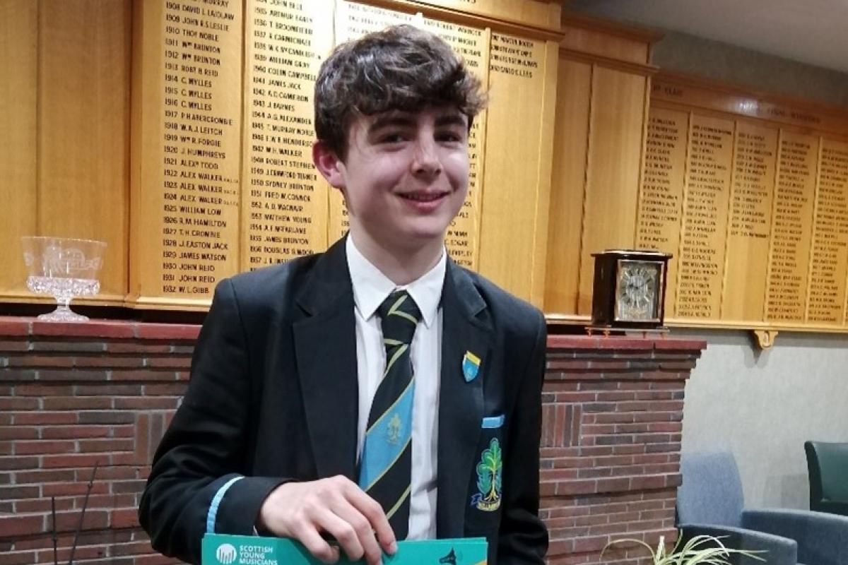Prize guy Talented schoolboy flies flag for East Renfrewshire