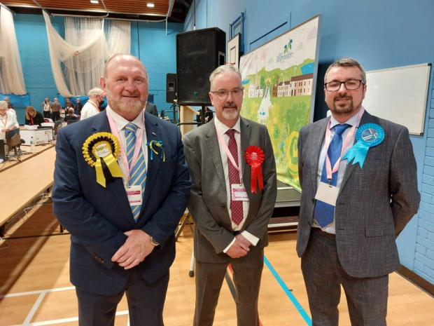 Barrhead News: SNP group leader Tony Buchanan, left, saw his party take the most seats