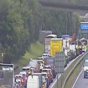 Crash on major motorway in Glasgow sparks traffic chaos