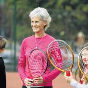 Judy Murray at the Cowan Park tennis courts