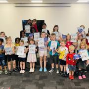 Some of the children received their certificates at Barrhead Foundry this week
