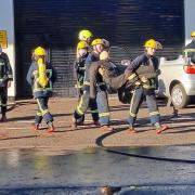 The youngsters at Clarkston Community Fire Station