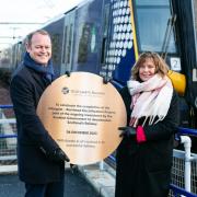 'Privilege': Scottish minister travellers on first electric Barrhead train