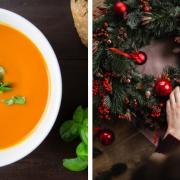 Festive events offers free soup and wreath-making