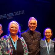 Moira McFadden, second left, with Martin Kemp, middle, one of the big names the theatre attracted this year