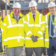 Town councillors were on site to view Asda’s progress