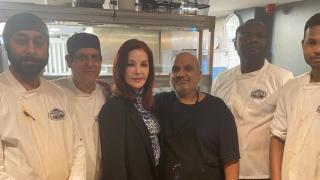 Priscilla Presley stuns staff with visit to popular Glasgow restaurant