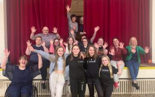 Members of the Neilston Players take a bow ahead of their show