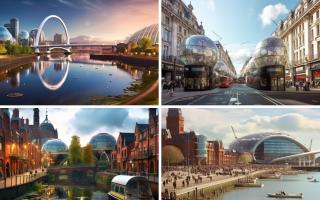 The People's Postcode Lottery asked Midjourney what Edinburgh, Manchester, London and more will look like in 100 years time.