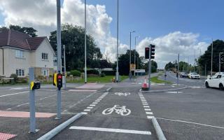 New traffic-light-controlled junction now in operation on busy road