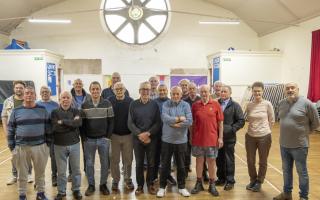 Neilston Men's Group with June Jones from Neilston Windfarm  Legacy
