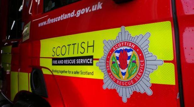 The Scottish Fire and Rescue Service extinguished the blaze on Neilston Road